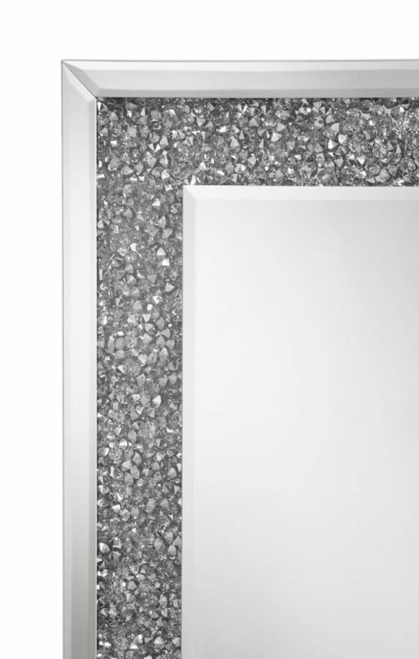 Valerie - Crystal Inlay Rectangle Floor Mirror - Image 6