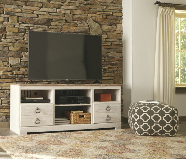 Willowton - TV Stand With Fireplace Option - Image 2