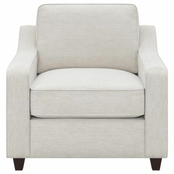 Christine - Upholstered Cushion Back Chair - Beige - Image 8