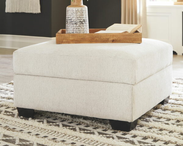 Cambri - Snow - Ottoman With Storage - Image 9