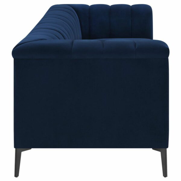 Chalet - Tuxedo Arm Sofa - Blue - Image 3