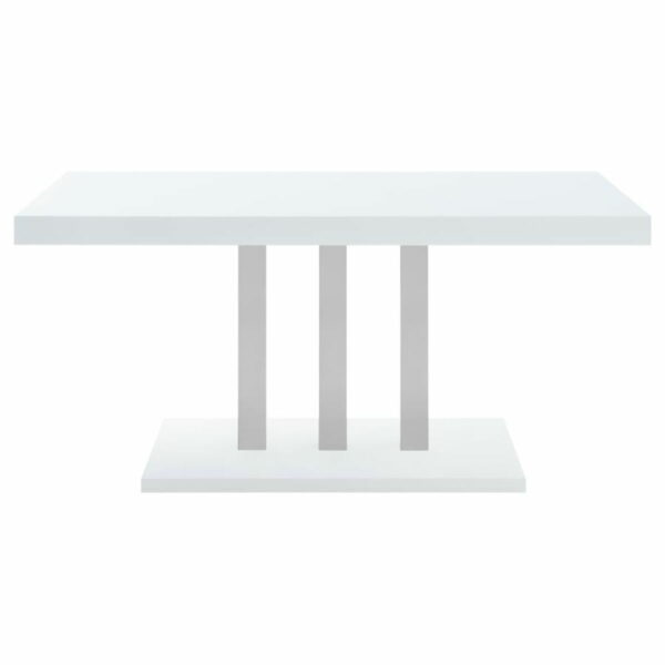 Brooklyn - 5 Piece Rectangular Dining Set - White High Gloss - Image 10