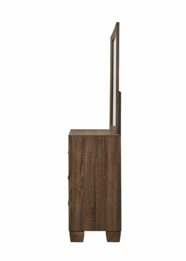 Brandon - Framed Dresser Mirror - Medium WArm - Brown - Image 4