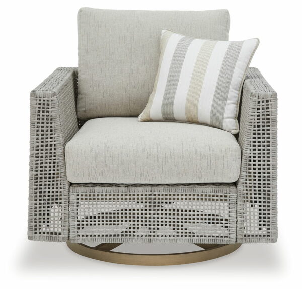 Seton Creek - Gray - Swivel Lounge With Cushion - Image 3
