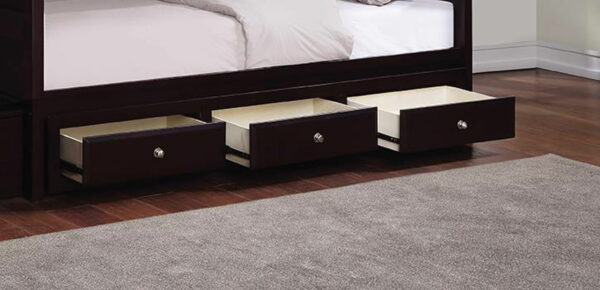 Elliott - 3-Drawer Under Bed Storage - Cappuccino - Image 2