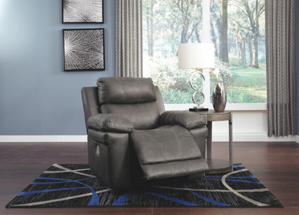 Erlangen - Dark Gray - Pwr Recliner/Adj Headrest - Image 6