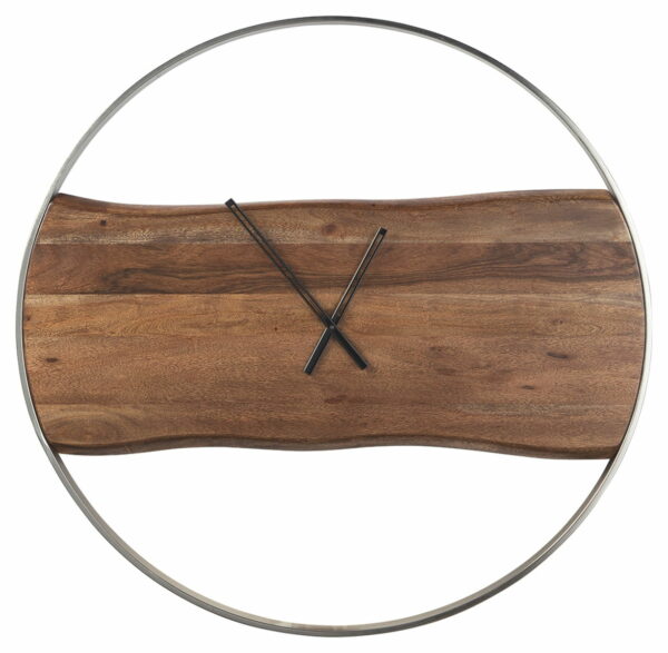 Panchali - Brown / Silver Finish - Wall Clock - Image 3