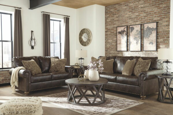 Nicorvo - Coffee - Loveseat - Image 2