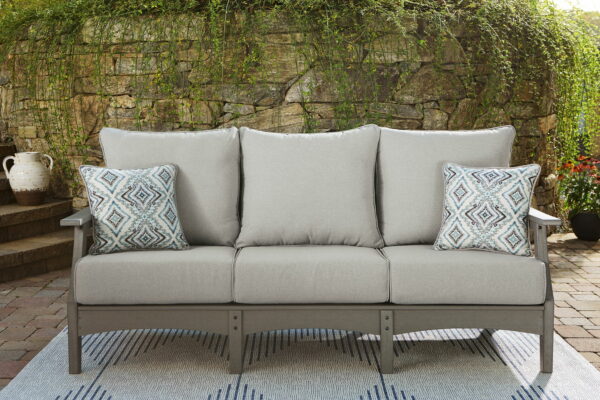 Visola - Gray - Sofa With Cushion - Image 2