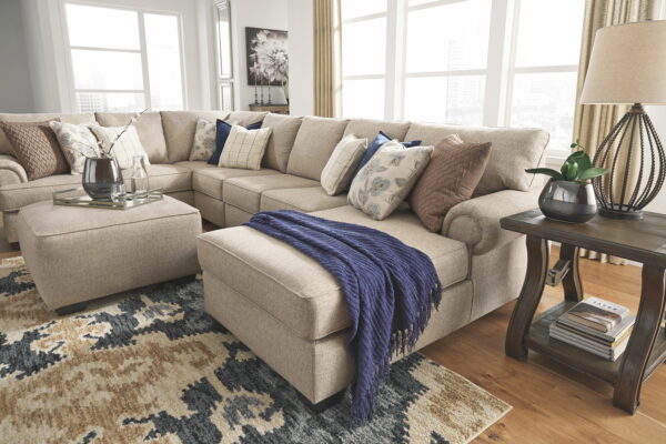 Baceno - Beige - Oversized Accent Ottoman - Image 3