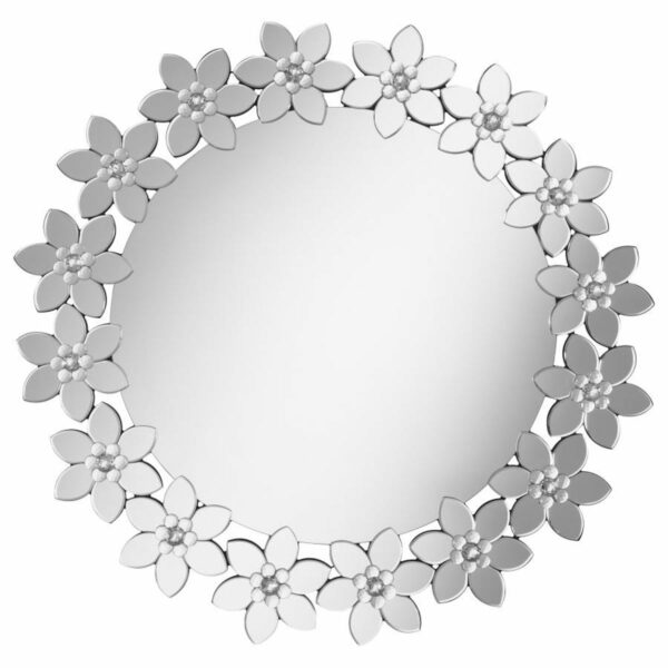 Cordelia - Round Floral Frame Wall Mirror - Image 5
