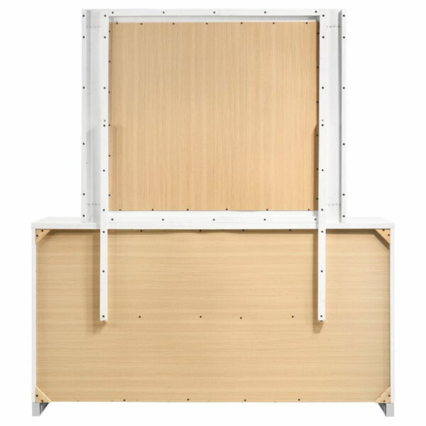 Felicity - 6-drawer Dresser With Mirror - Glossy White - Image 8