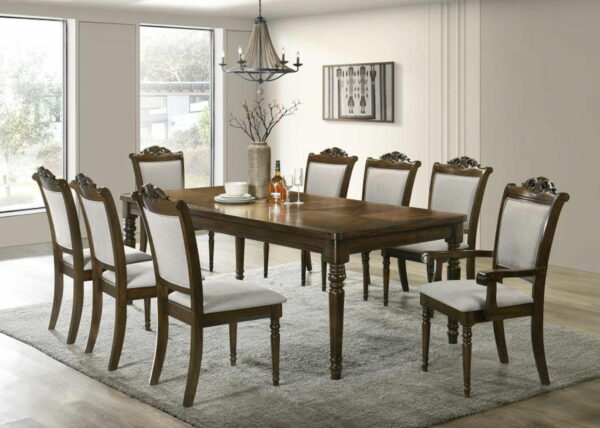 Willowbrook - 9 Piece Rectangular Dining Table Set - Walnut - Image 14