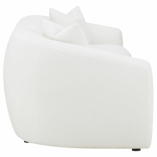 Isabella - 2 Piece Upholstered Tight Back Living Room Set - White - Image 8