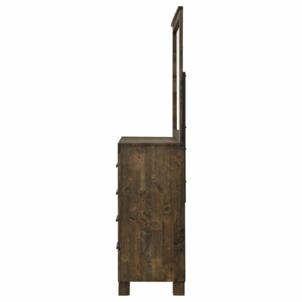 Woodmont - 8-drawer Dresser With Mirror - Rustic Golden Brown - Image 7