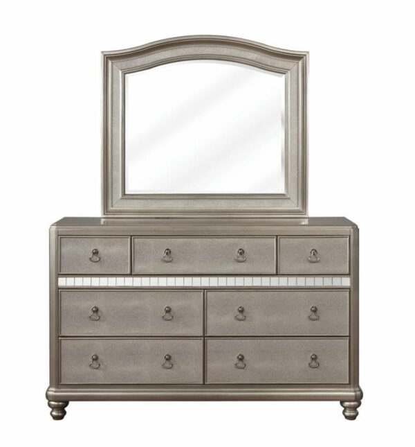 Bling Game - 7-Drawer Dresser - Metallic Platinum - Image 8