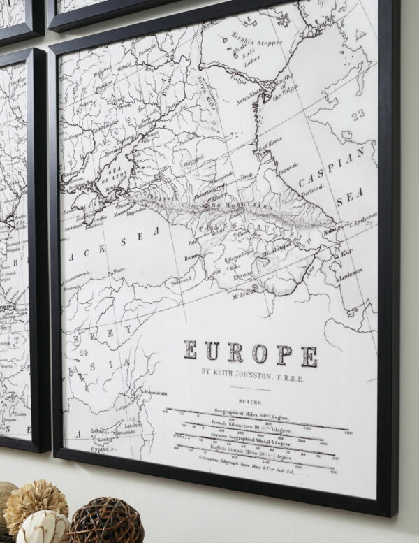 Avanworth - Black / White - Wall Art Set (Set of 6) - Image 4
