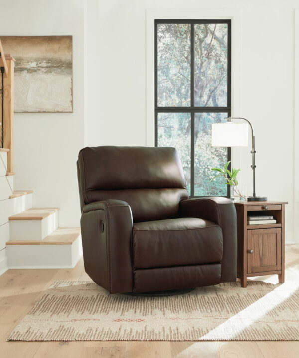 Emberla - Coffee - Swivel Glider Recliner - Image 3