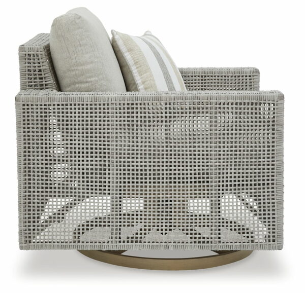 Seton Creek - Gray - Swivel Lounge With Cushion - Image 5