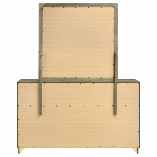 Janine - 6-Drawer Dresser With Mirror - Grey - Image 2