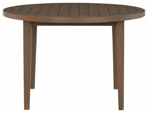 Germalia - Brown - Round Dining Table W/Umb Opt - Image 2