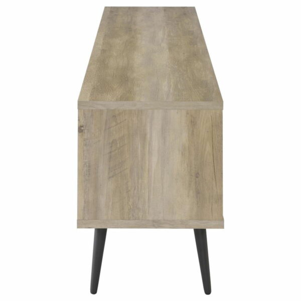 Allie - TV Stand - Antique Pine And Gray - Image 7