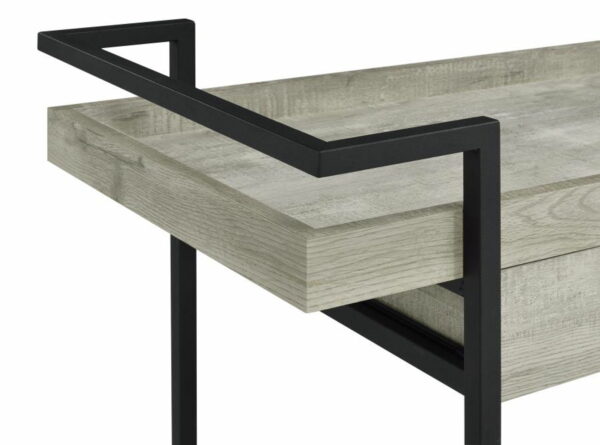 Ventura - Bar Cart With Storage Drawer - Gray Driftwood - Image 2