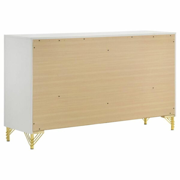 Lucia - 6-Drawer Bedroom Dresser - White - Image 6