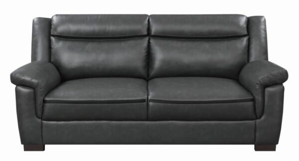 Arabella - Pillow Top Upholstered Sofa - Gray - Image 3