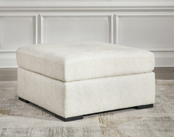 Chessington - Ivory - Oversized Accent Ottoman - Image 4