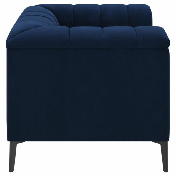 Chalet - Tuxedo Arm Chair - Blue - Image 6