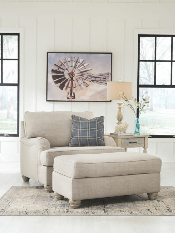 Traemore - Linen - Ottoman - Image 5