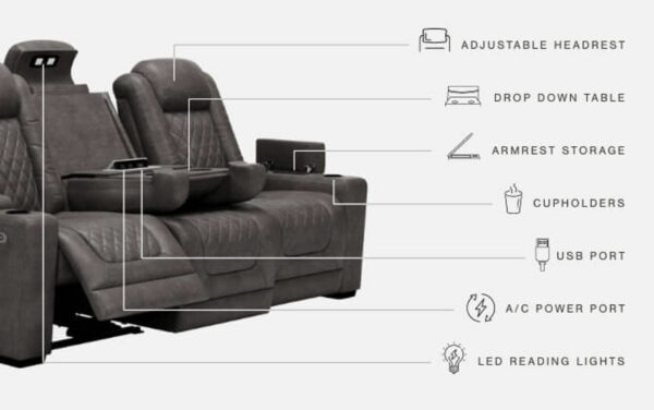 Hyllmont - Power Relining Living Room Set - Image 10