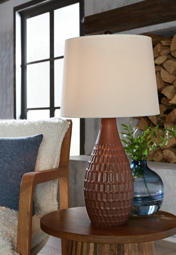 Cartford - Brown - Ceramic Table Lamp (Set of 2) - Image 6