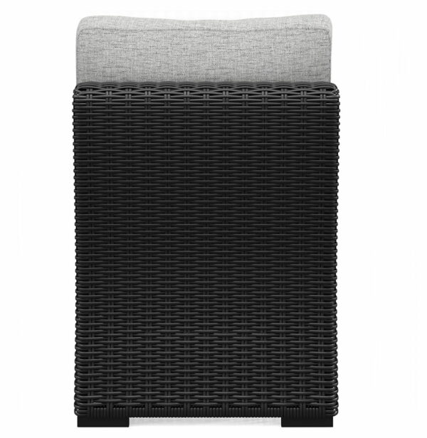 Beachcroft - Black / Light Gray - Armless Chair With Cushion - Image 3