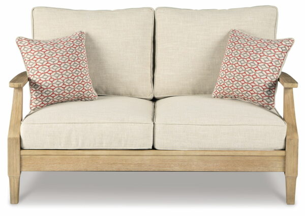 Clare - Beige - Loveseat W/Cushion - Image 6