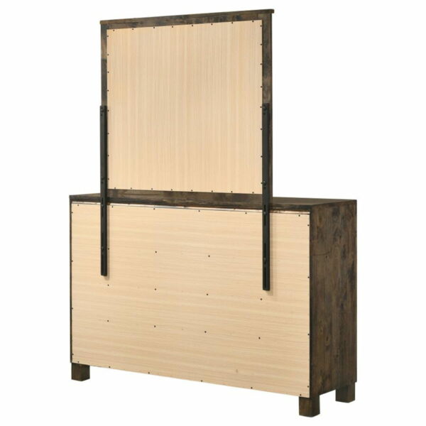 Woodmont - 8-drawer Dresser With Mirror - Rustic Golden Brown - Image 2