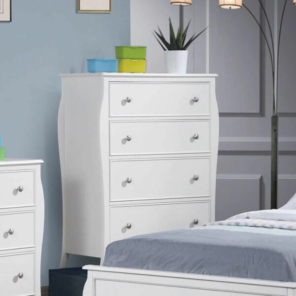 Dominique - 4-Drawer Chest - White - Image 3