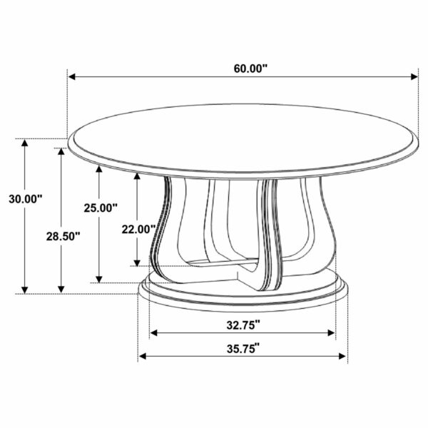 Trofello - 5-piece Round Dining Set - White Washed - Image 8