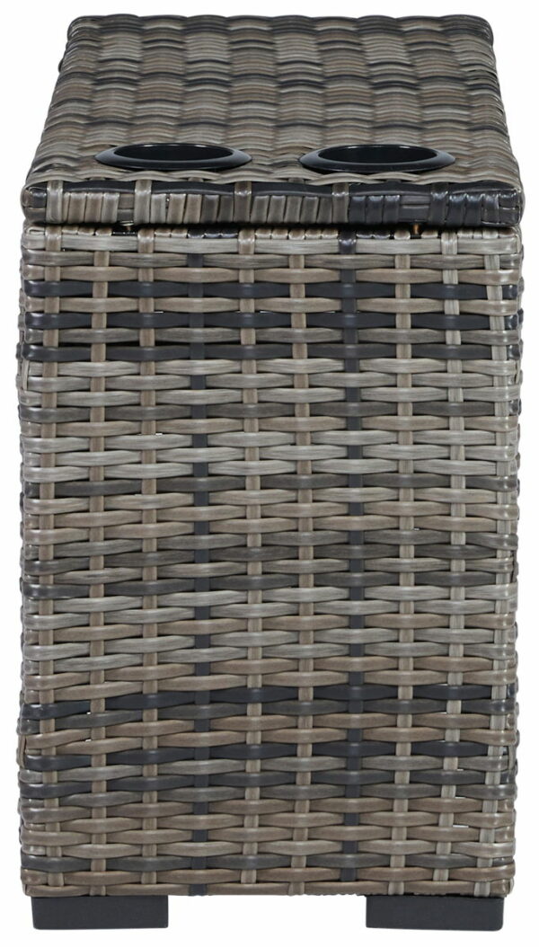 Harbor Court - Gray - Console With Drink Holders - Image 2