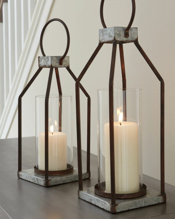 Diedrick - Gray / Black - Lantern Set (Set of 2) - Image 4