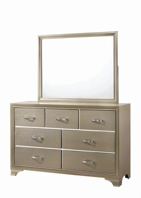 Beaumont - 7-Drawer Rectangular Dresser - Champagne - Image 3