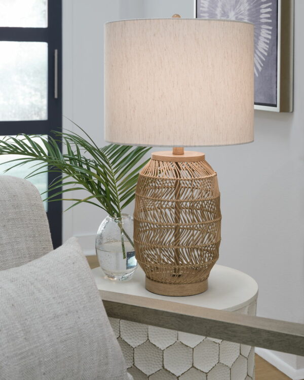 Orenman - Light Brown - Rattan Table Lamp (Set of 2) - Image 5