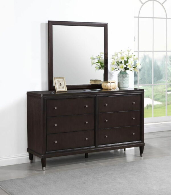 Emberlyn - 6-drawer Bedroom Dresser With Mirror - Brown - Image 4