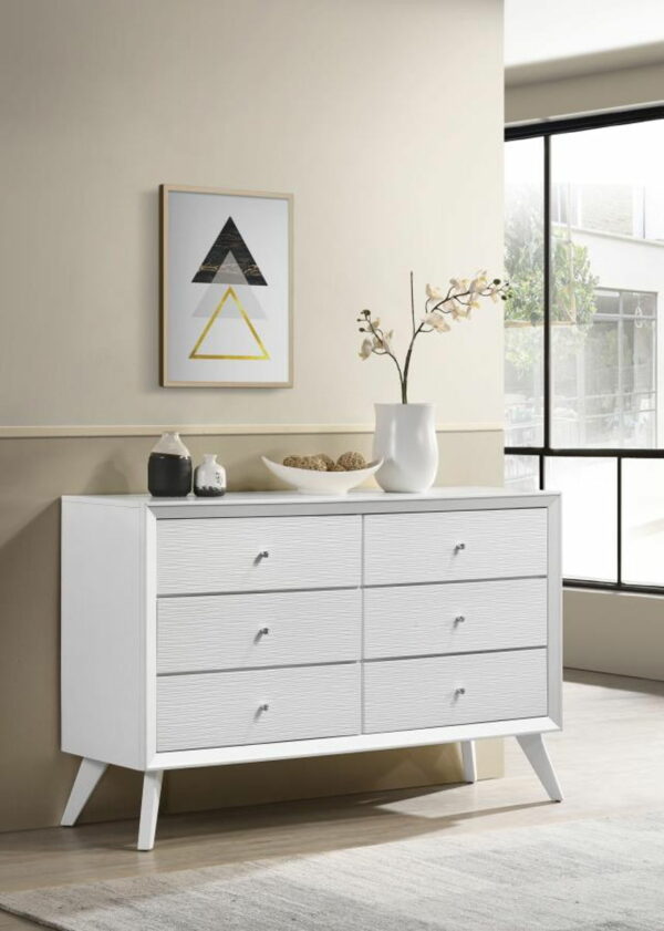 Janelle - 6-Drawer Dresser - White - Image 11