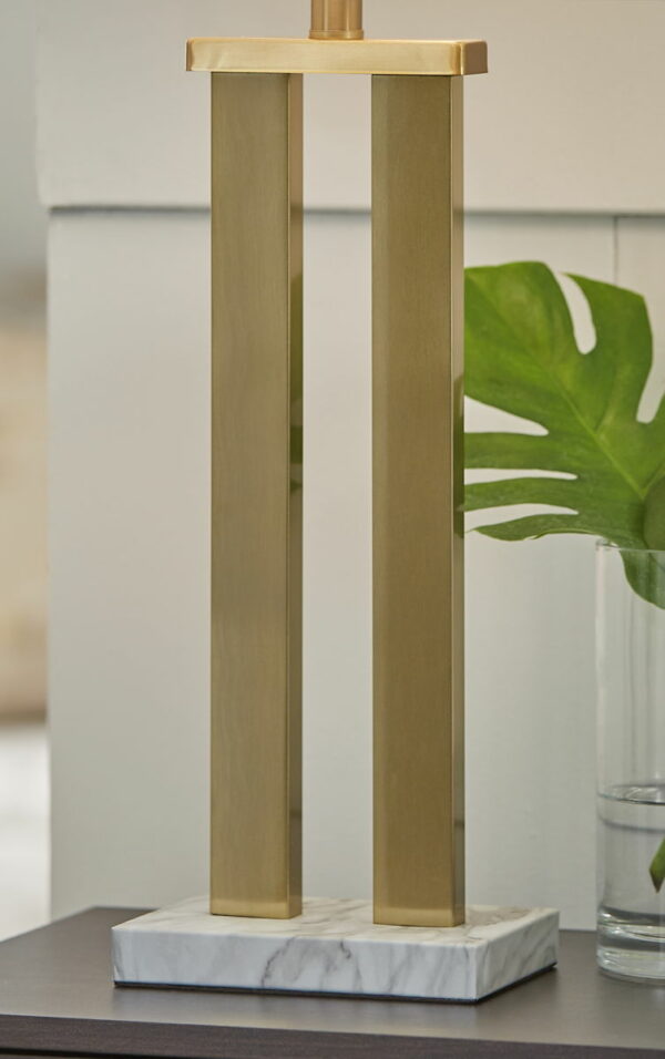 Coopermen - Gold Finish / White - Metal Table Lamp (Set of 2) - Image 3
