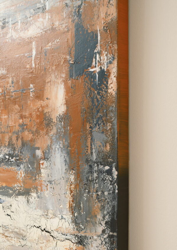 Carmely - Gray / White/orange - Wall Art - Image 4