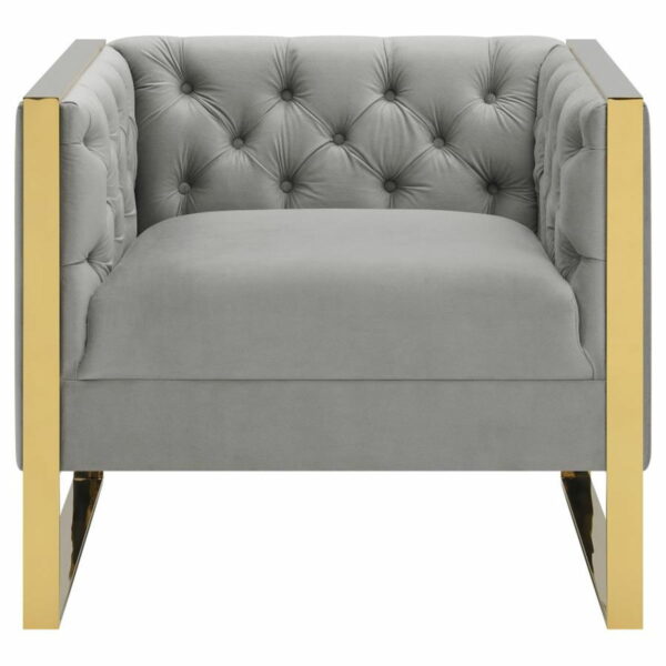 Eastbrook - Tufted Back Chair - Gray - Image 8