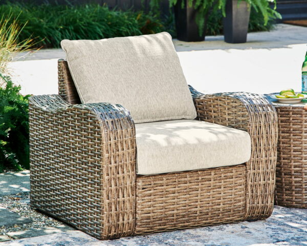 Sandy Bloom - Beige - Lounge Chair W/Cushion - Image 3