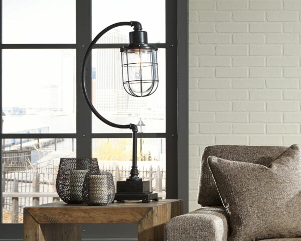 Jae - Antique Black - Metal Desk Lamp - Image 11